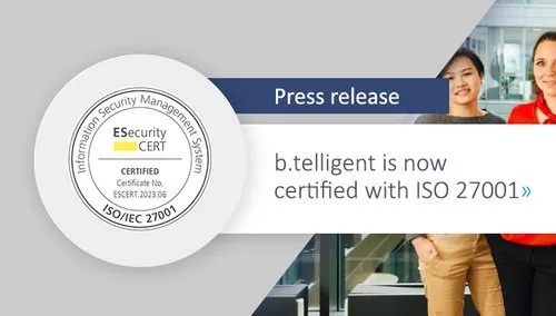 B.telligent Is Now Certified With ISO 27001 - B.telligent