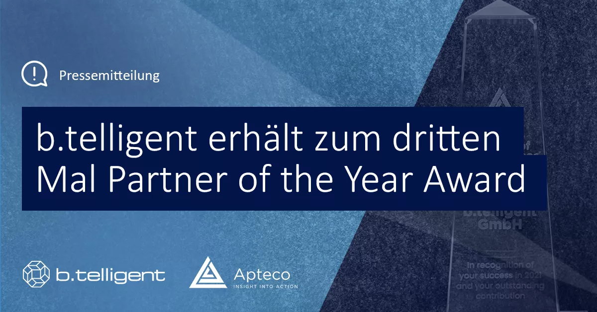 B.telligent Erhält Erneut Apteco-Award - B.telligent